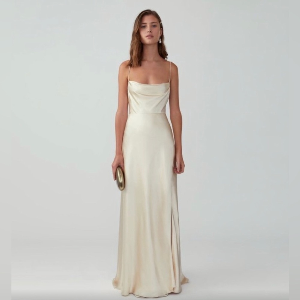 Champagne Fame & Partners Formal Gown